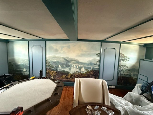 Wallpaper installation consultation in a Bay Area home