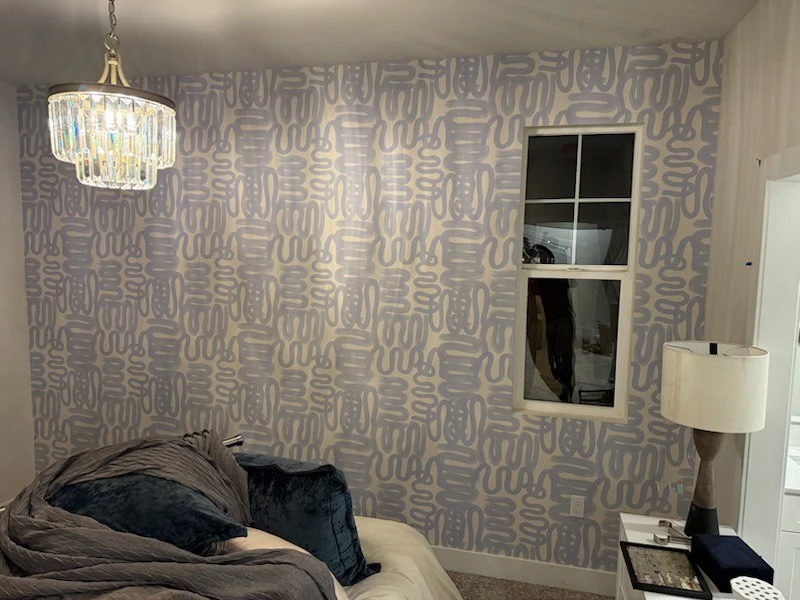 San Leandro wallcovering install detail